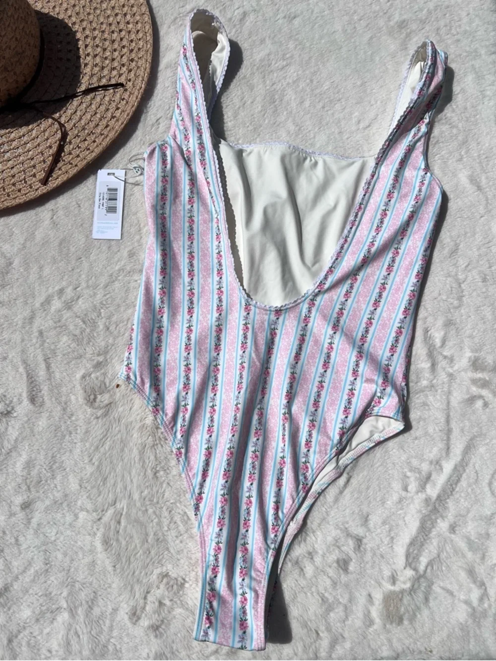 Frankie’s Bikinis Etta Floral One Piece Swimsuit Size Large